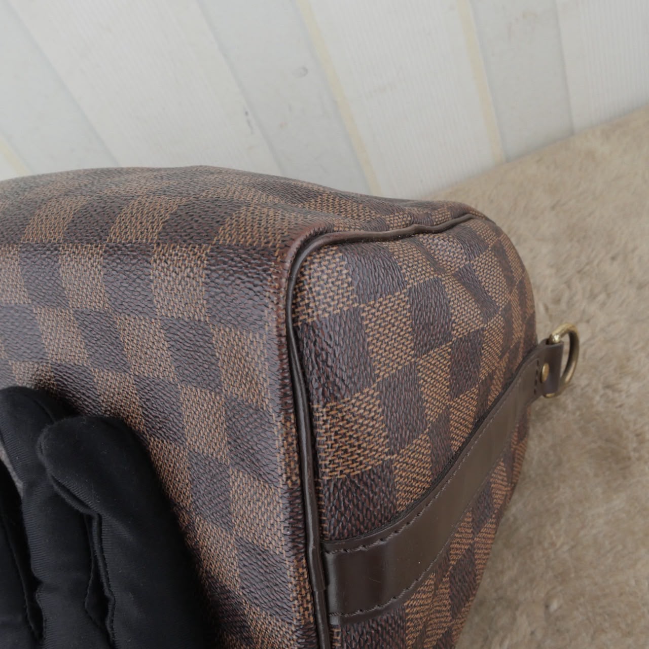 Bolso Louis Vuitton Speedy Bandouliere 25 Damier Ebene