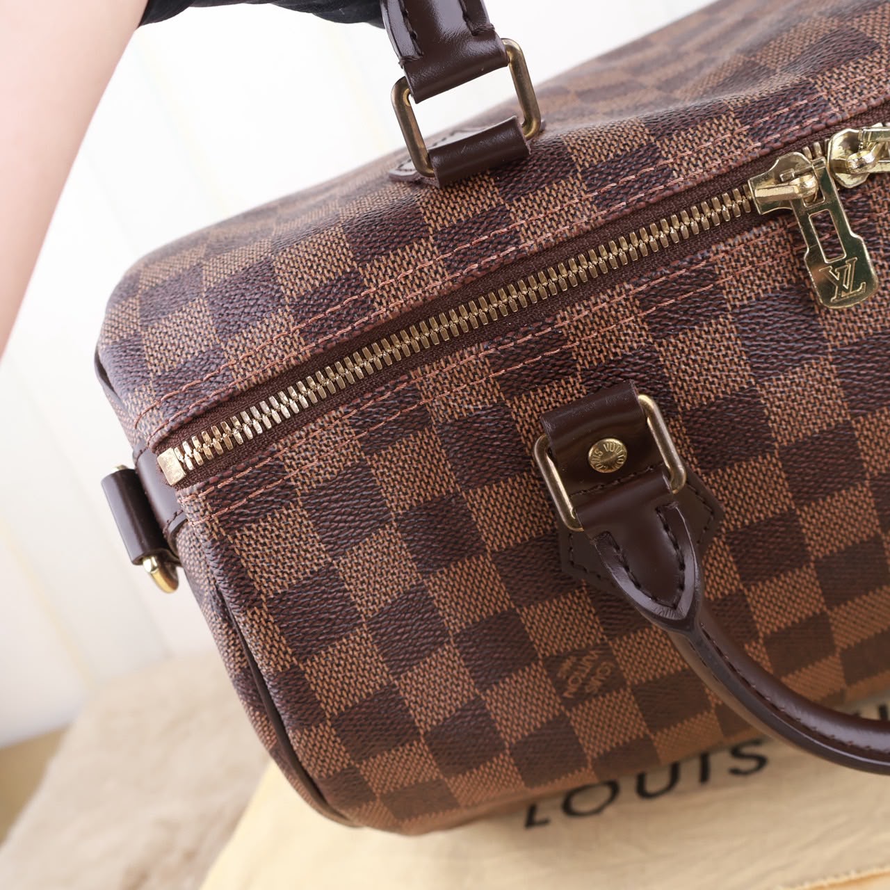 Bolso Louis Vuitton Speedy Bandouliere 30 Damier Ebene