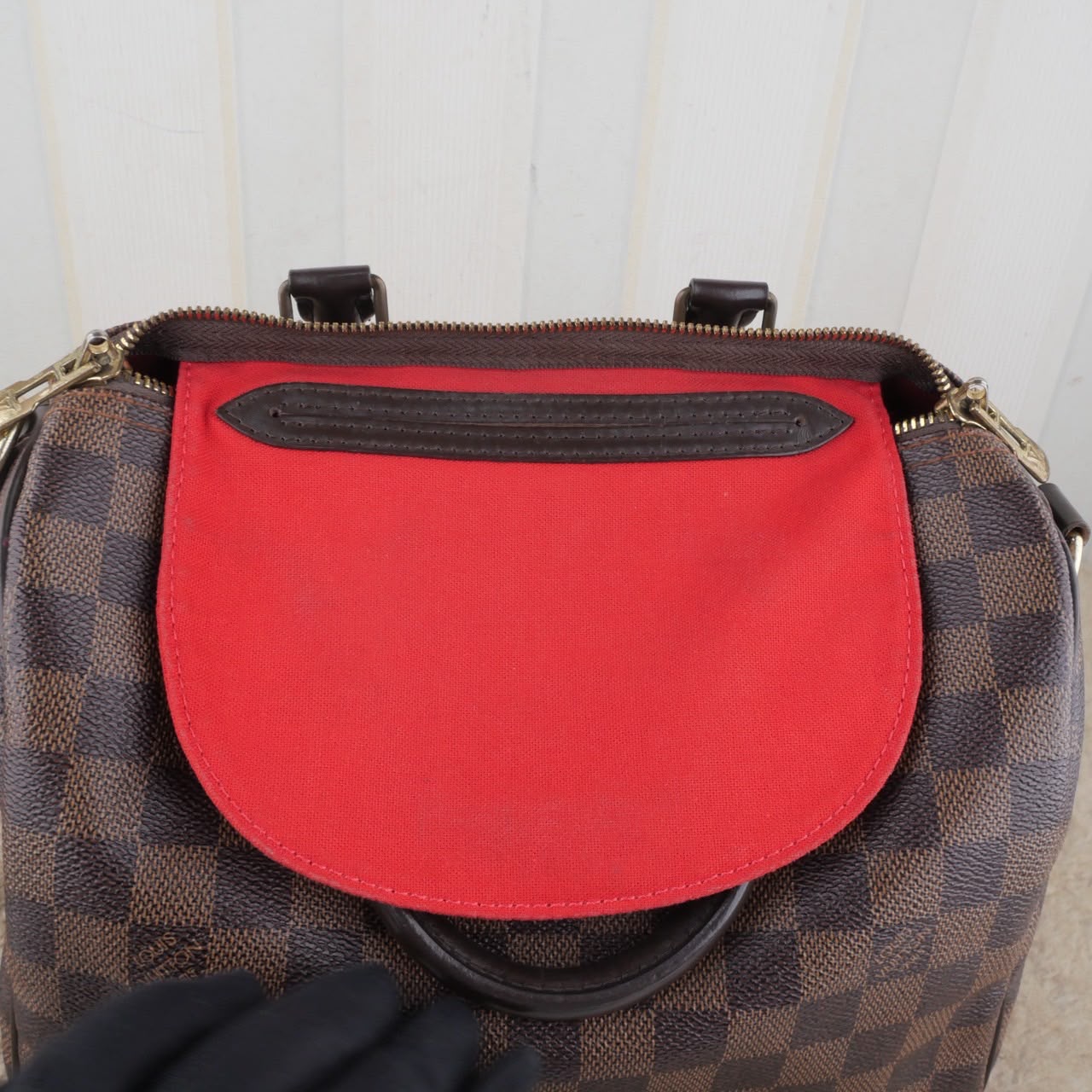 Bolso Louis Vuitton Speedy Bandouliere 25 Damier Ebene