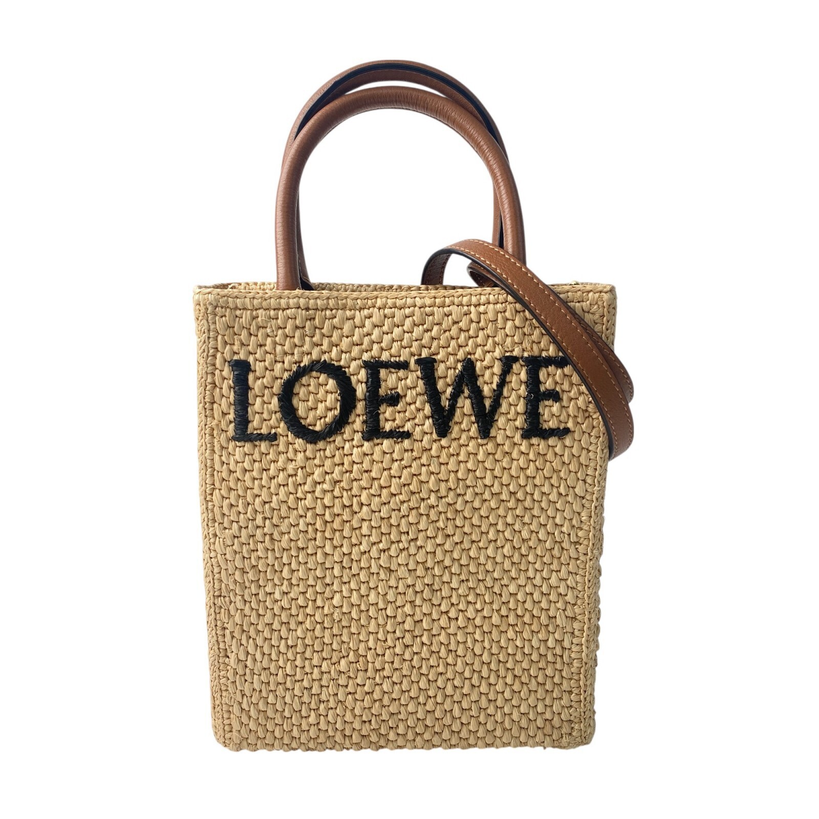 Bolso Loewe Standard A5 Tote Mini Raffia