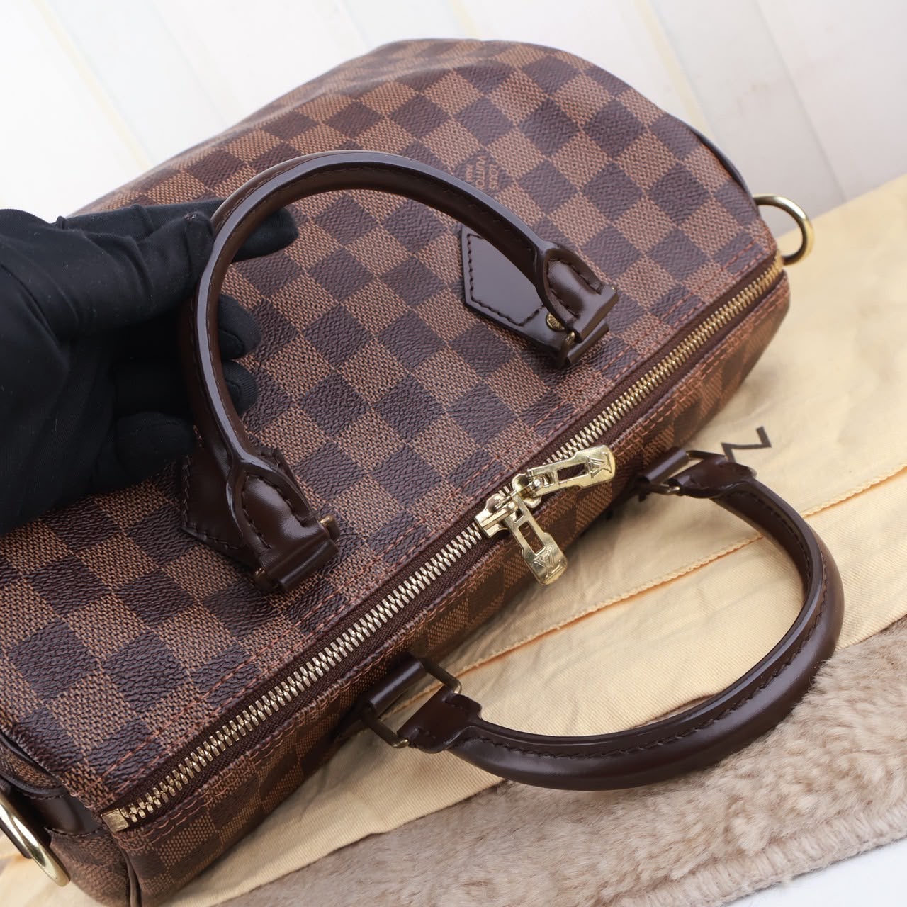 Bolso Louis Vuitton Speedy Bandouliere 30 Damier Ebene