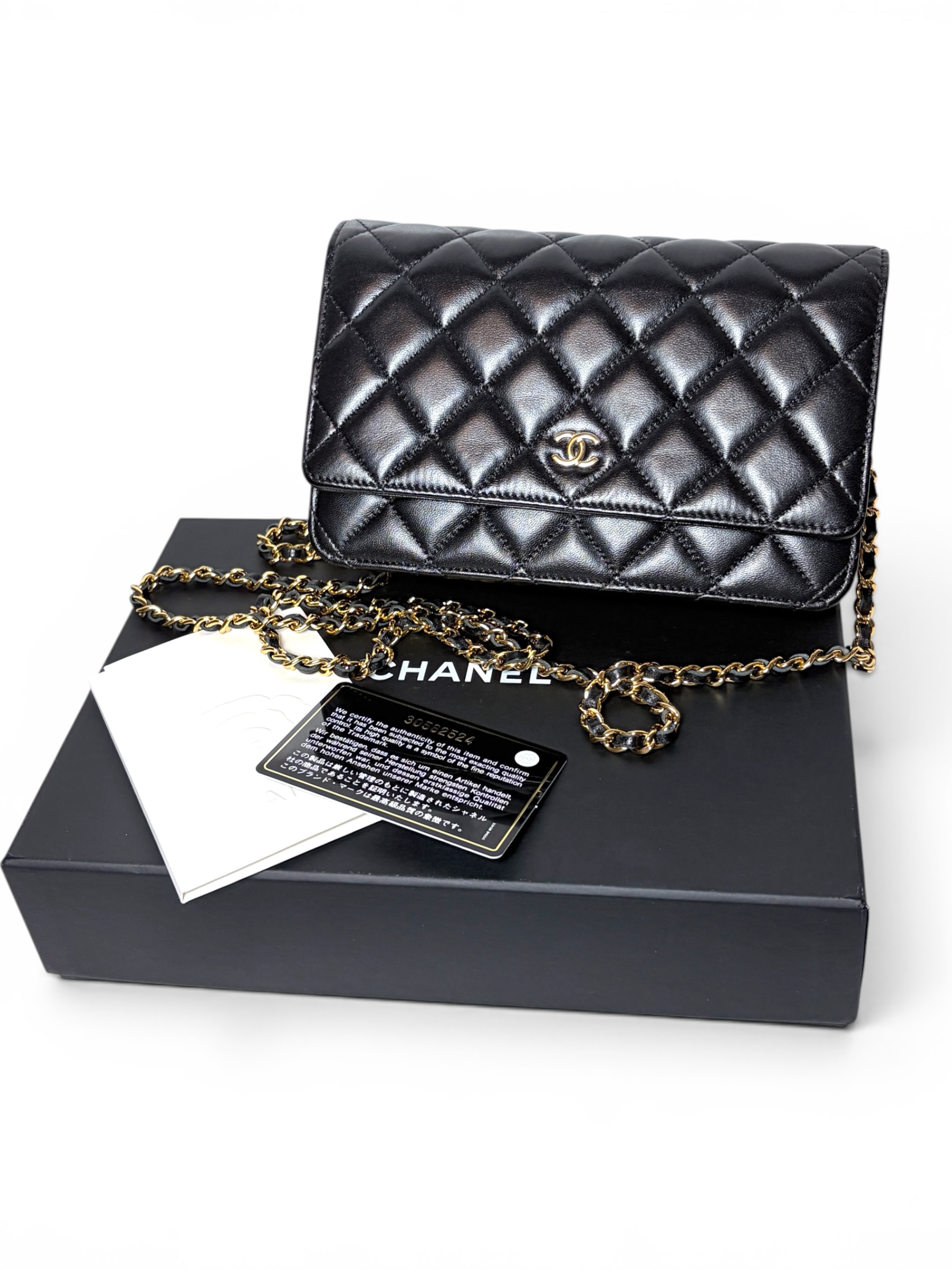 Chanel Classic Wallet on Chain (WOC)