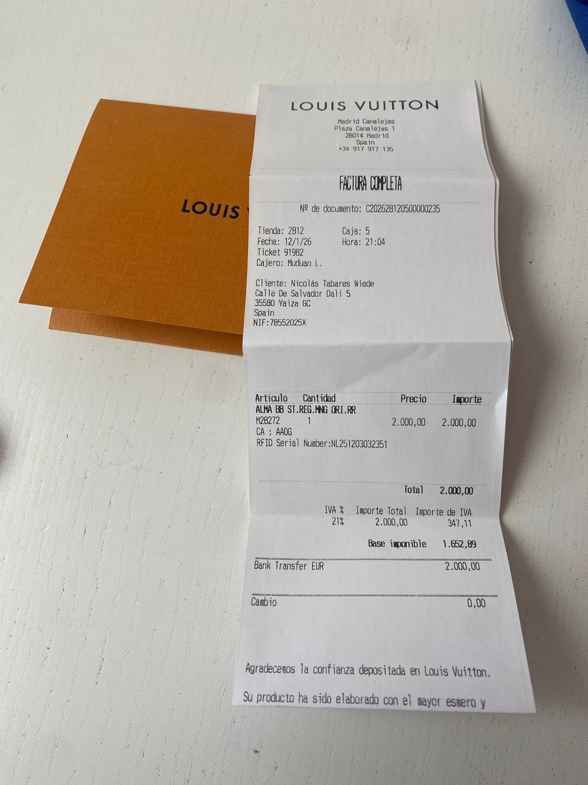Bolso Louis Vuitton Alma BB Rosa
