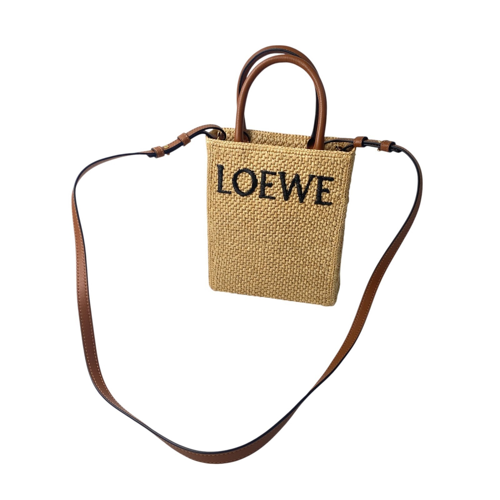 Bolso Loewe Standard A5 Tote Mini Raffia