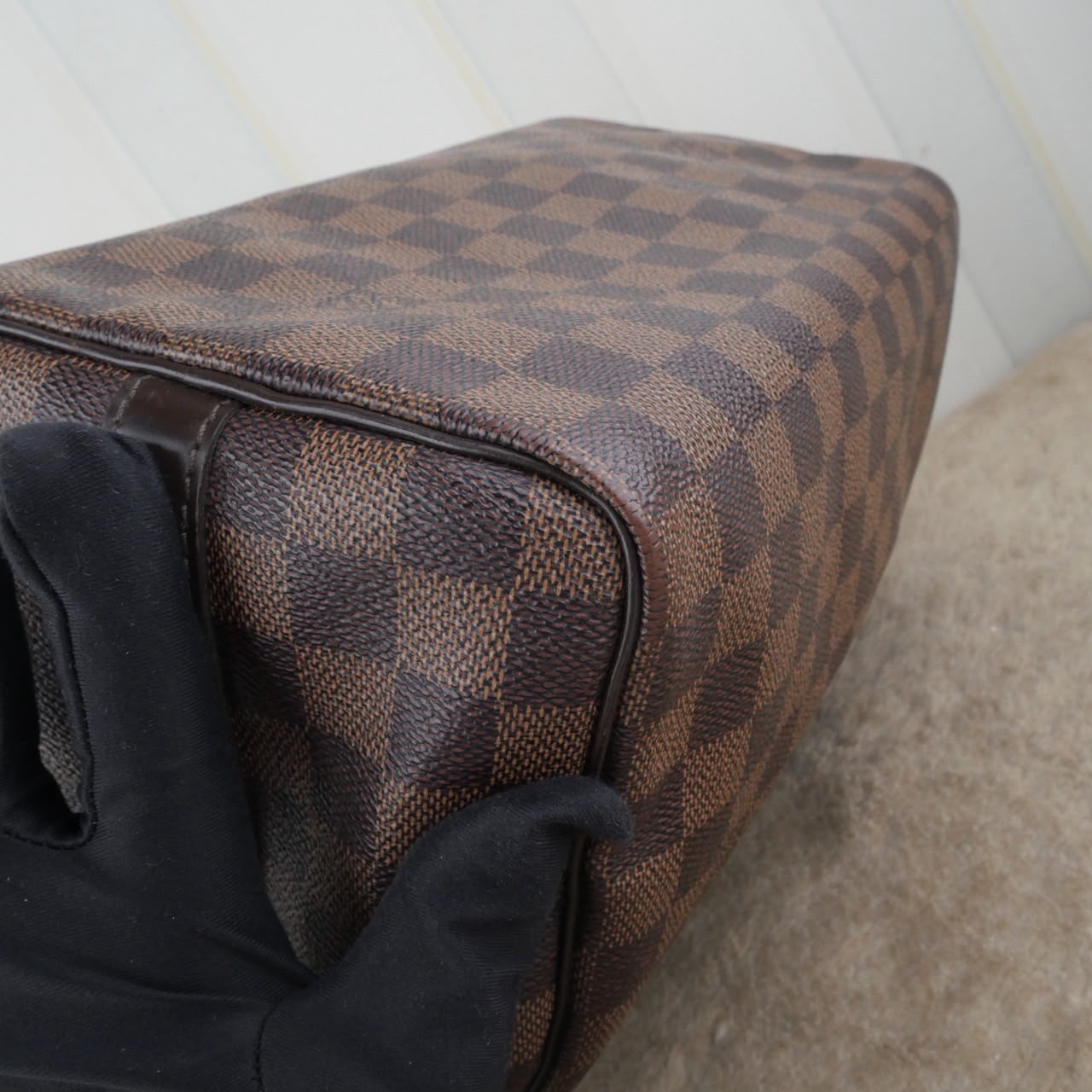 Bolso Louis Vuitton Speedy Bandouliere 25 Damier Ebene