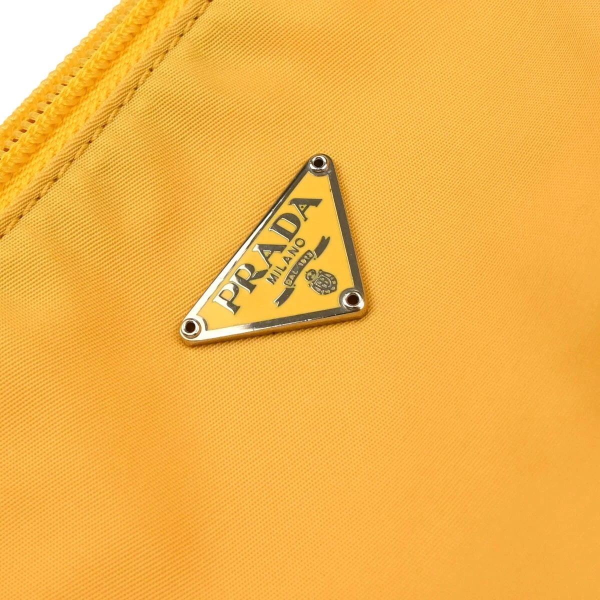 Yellow Nylon Handbag