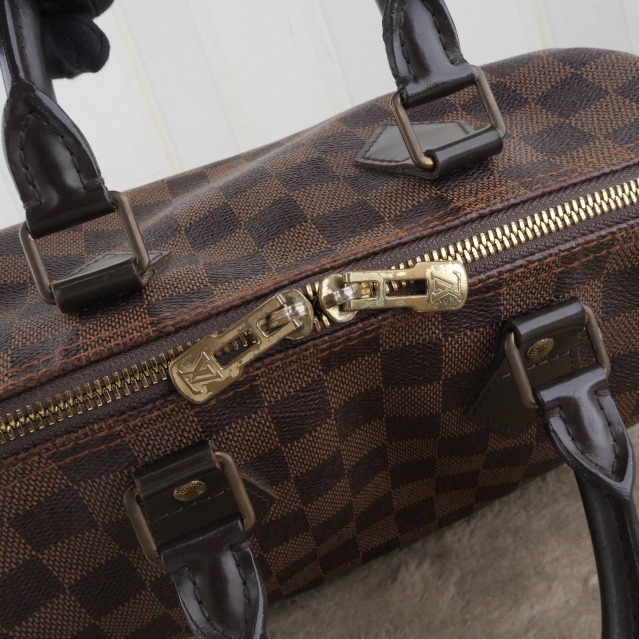 Bolso Louis Vuitton Speedy Bandouliere 25 Damier Ebene